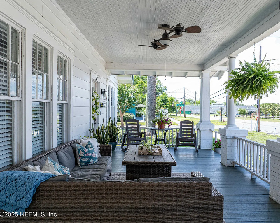 Great porch and a pretty interior! Circa 1926 in Florida. $275,000