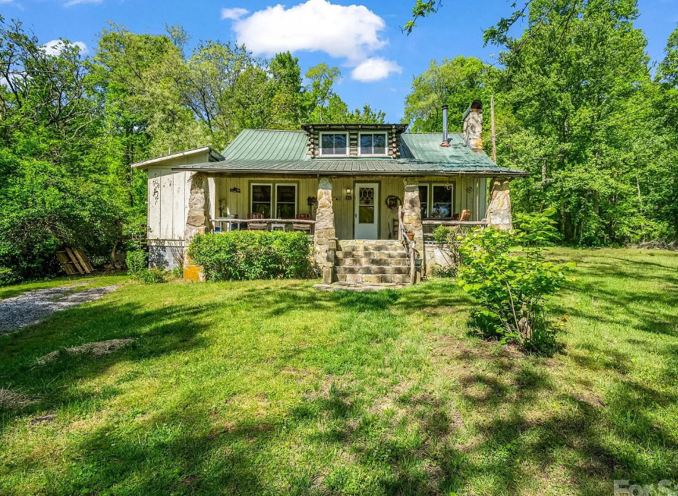 Love stone houses! Pretty creek! Over two acres in North Carolina. $325,000