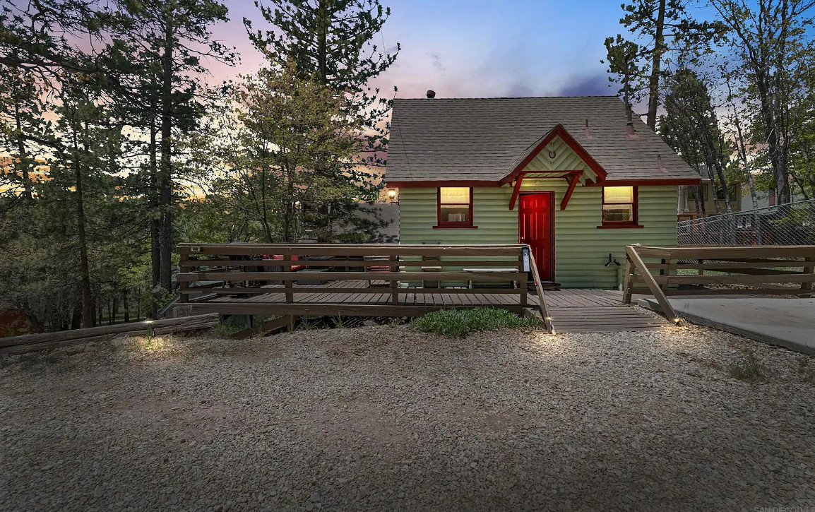 Furnished Big Bear Lake Cabin. Circa 1946 in California. $299,000