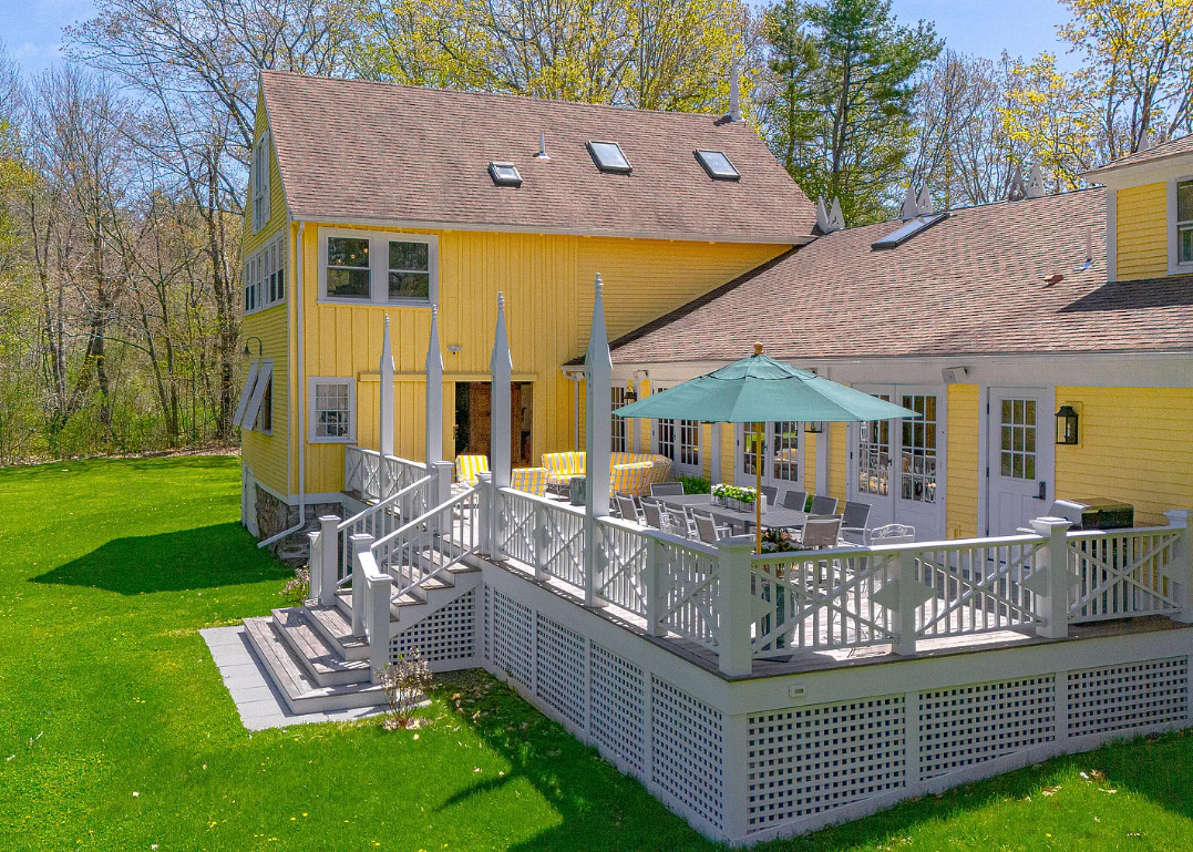 Stunning! I want the house and the car! The Wedding Cake House, C. 1825 in Maine. $2,495,000