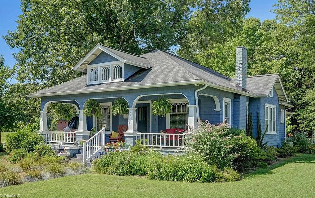 So pretty! Love the yard! Circa 1925 in North Carolina. $325,000