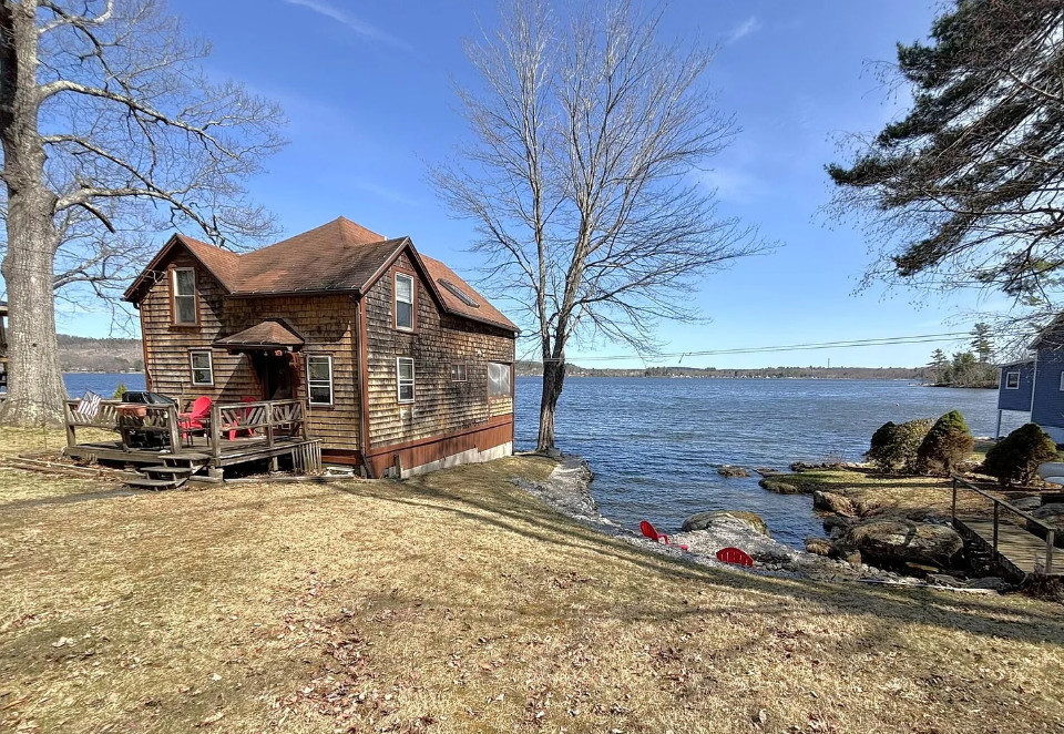 How’s that for waterfront! Circa 1940 in Maine. $300,000