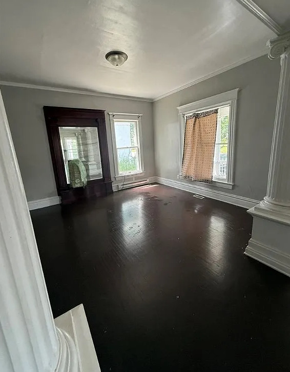 Oh my goodness! Look at all of the decorative detailing! C. 1910 in Illinois. $60,000!