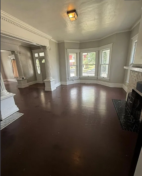 Oh my goodness! Look at all of the decorative detailing! C. 1910 in Illinois. $60,000!