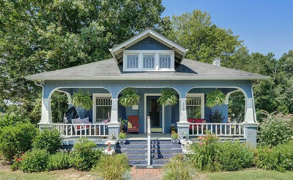 So pretty! Love the yard! Circa 1925 in North Carolina. $325,000