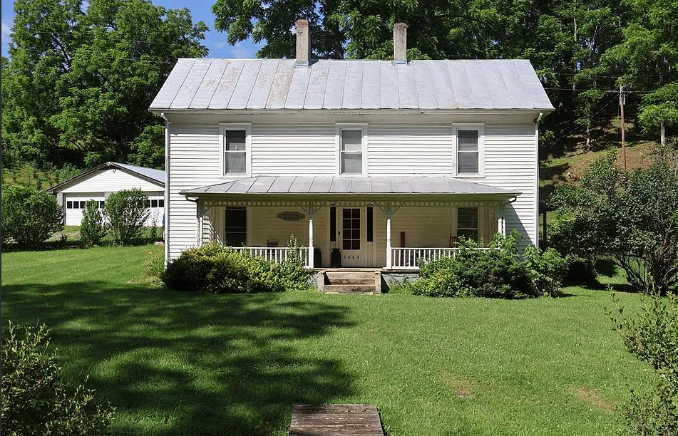 Such a pretty setting! Over five acres in Virginia with fruit trees. $299,900