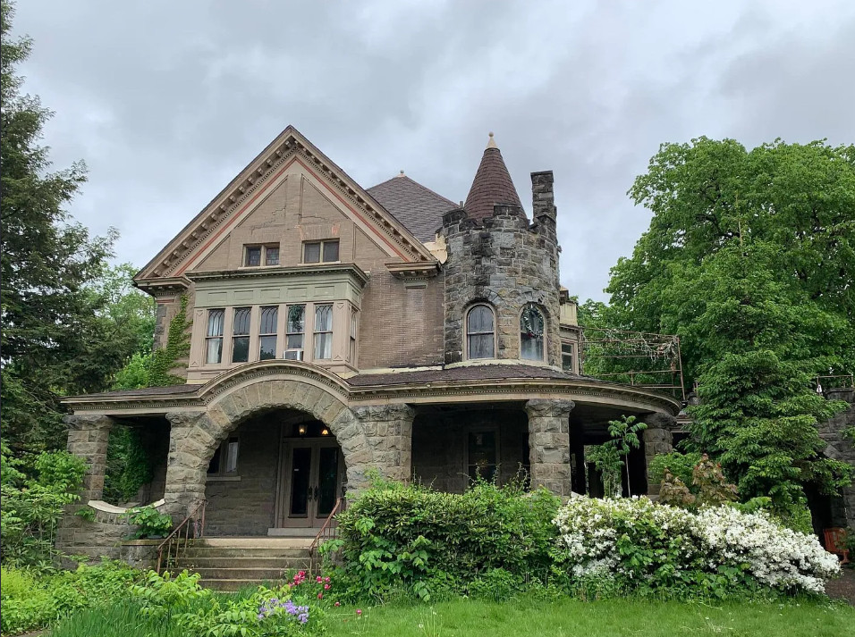 Look at the woodwork and the staircase! Circa 1899 in New York. $485,000