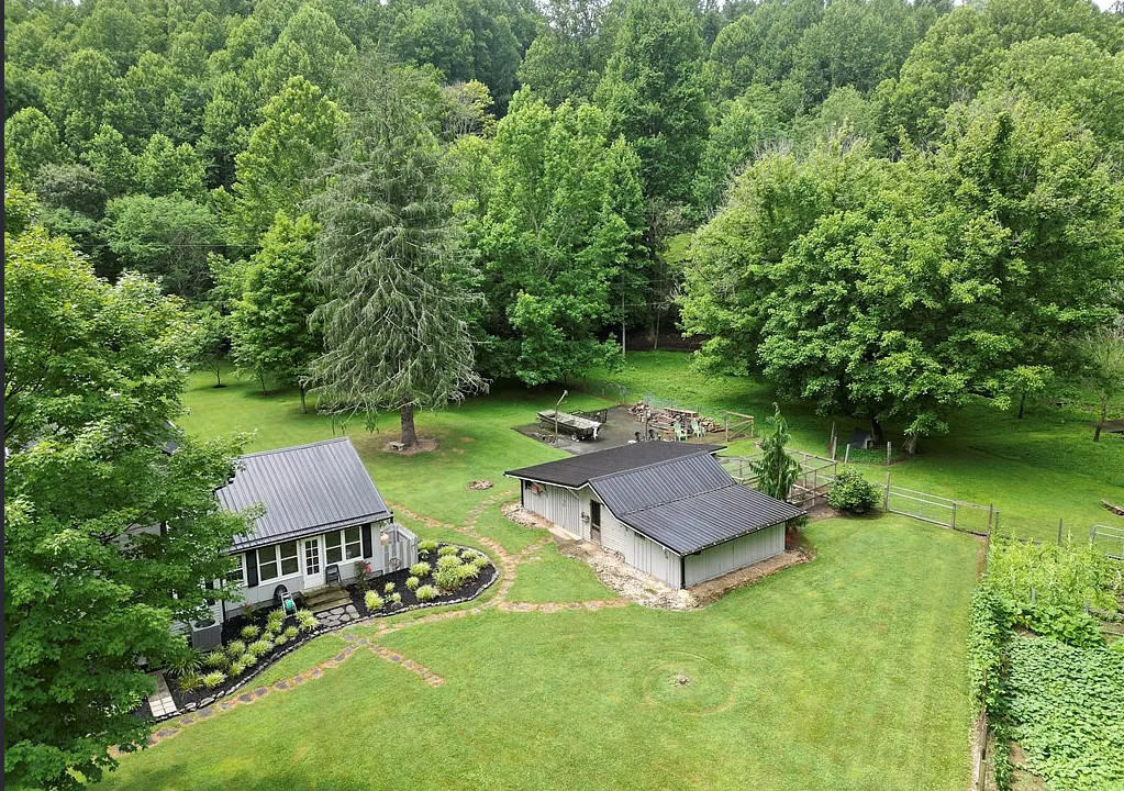 Park-Like Setting! And there are goats. Over two acres in Virginia. $299,000