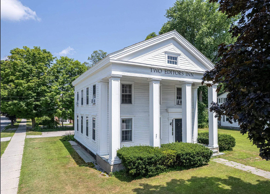 The Two Editors Inn, Circa 1900 in Vermont. $438,000