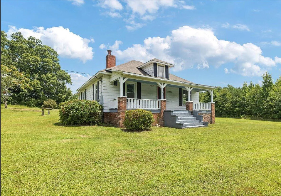 Pretty details! A lot of natural light! One acre in North Carolina. $197,500