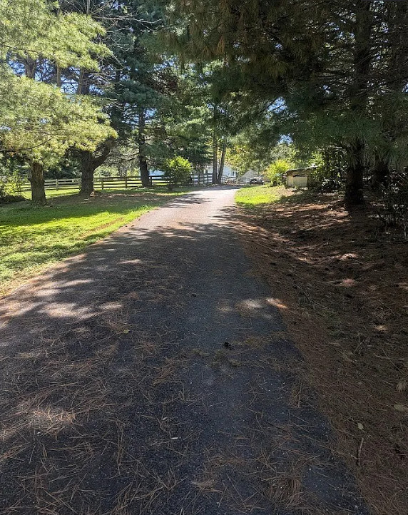 Pretty setting! On 20 acres in Virginia. Has a family cemetery. $389,000
