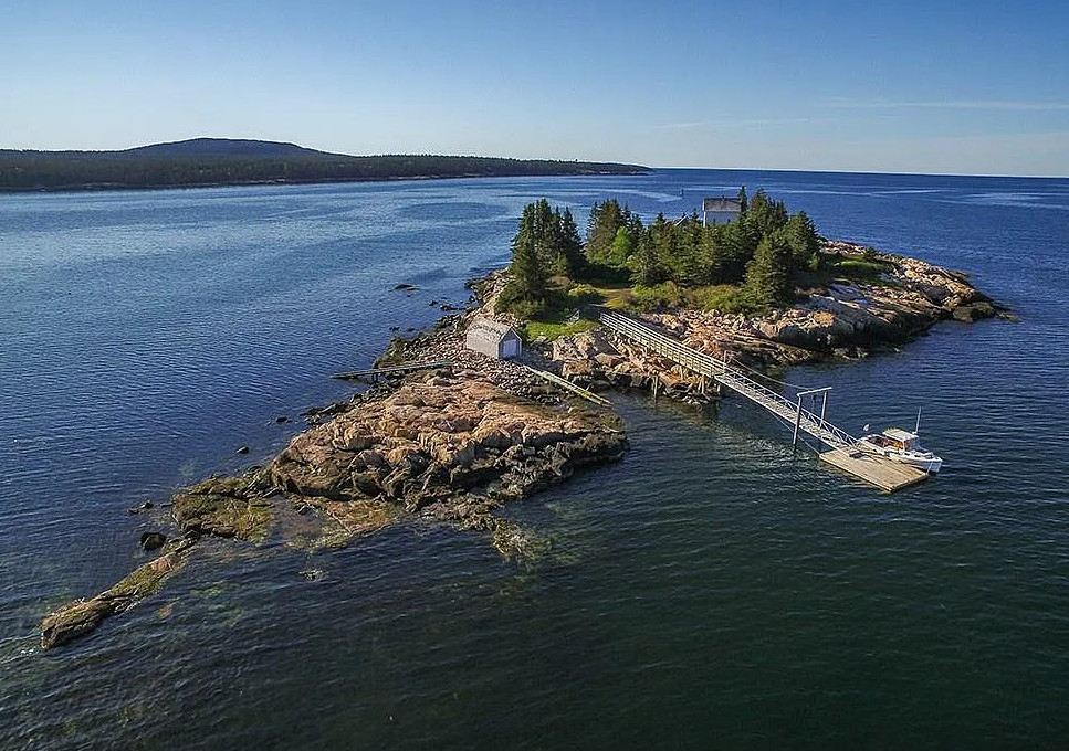 Island time! Private 4 acre island in Maine with lighthouse and keeper house. $2,300,000