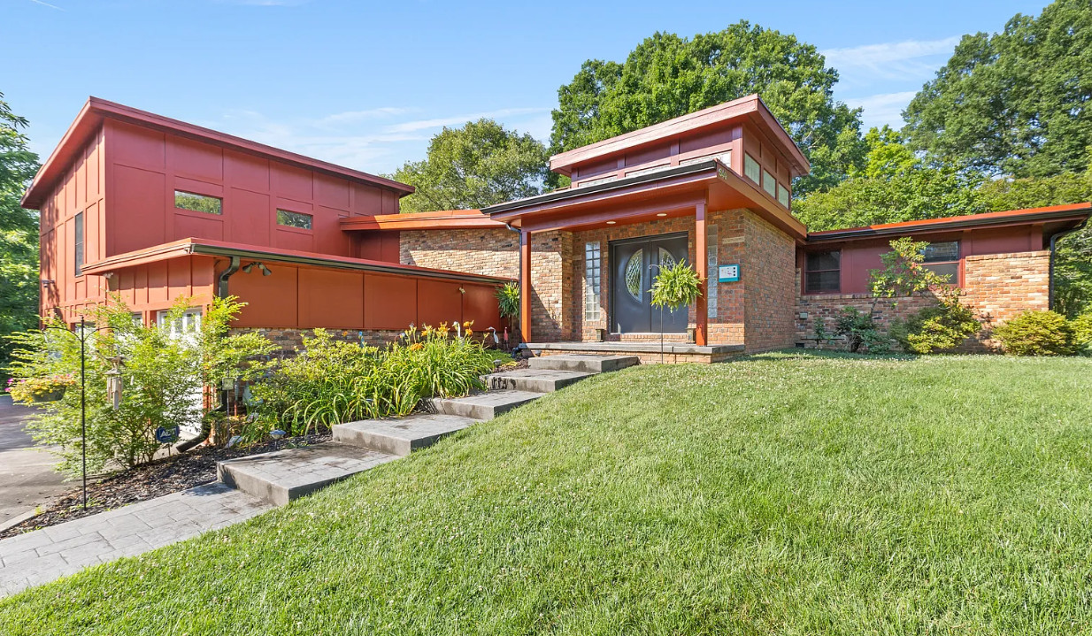 Mid-Century Modern with Bohemian Flair! Over an acre in North Carolina. $565,000