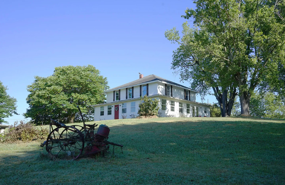 Love the long driveway! On 38 acres in Virginia. C. 1881. $574,950