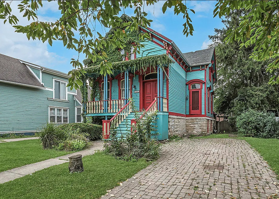 I want this! The Joshua P. Young House, C. 1852 in Illinois. $229,900