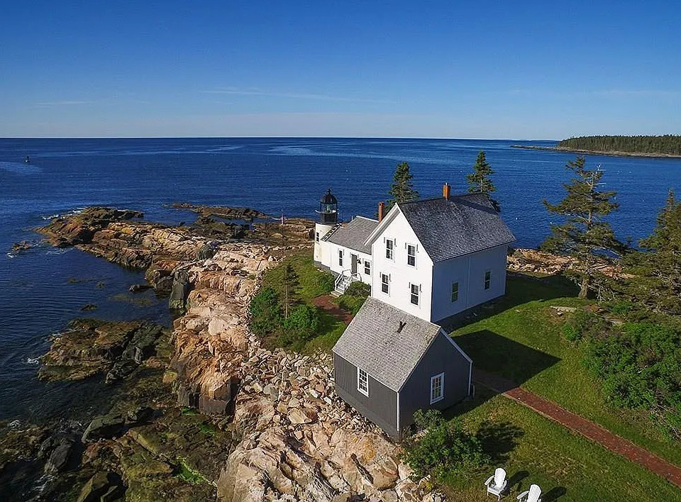 Island time! Private 4 acre island in Maine with lighthouse and keeper house. $2,300,000