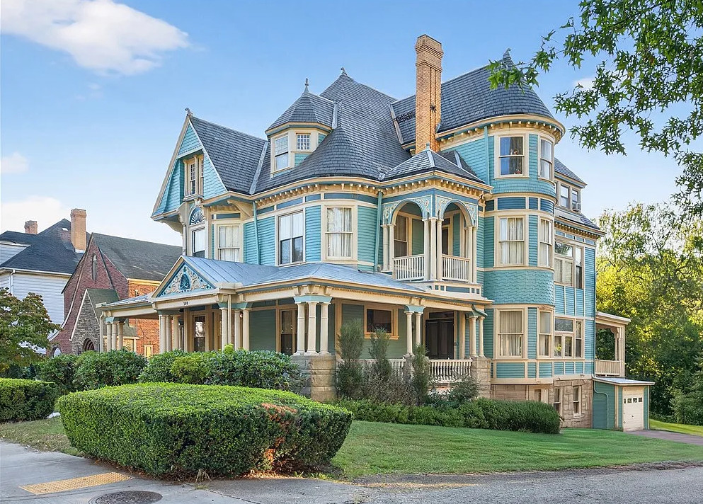 This is stunning! The woodwork inside is beautiful! C. 1890 in Pennsylvania. $419,900