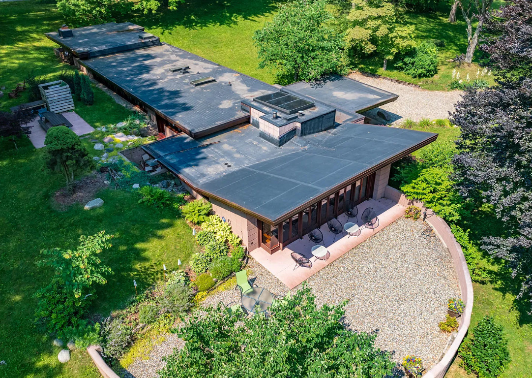 Frank Lloyd Wright designed home! The Eppstein House. Two acres in Michigan. $2,100,000