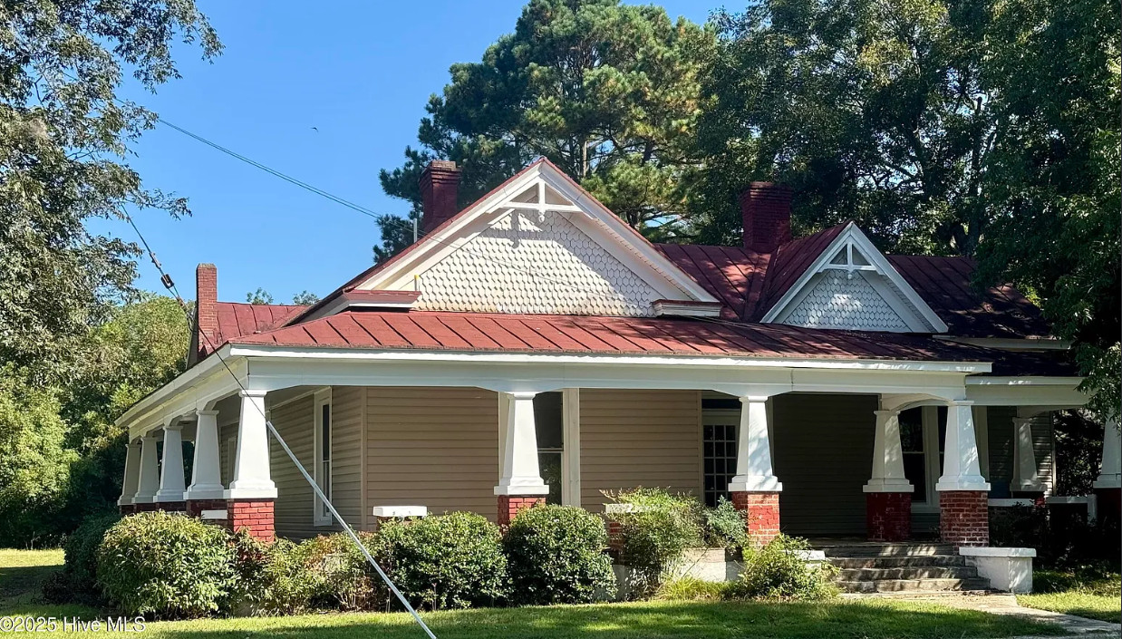 Porch goals! Circa 1900 in North Carolina. $245,000