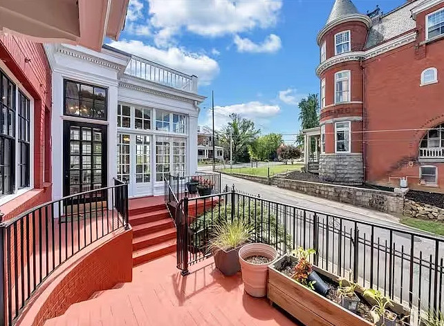 A block away from us in Danville, Va! Pool, movie theatre, hair salon and sauna. $769,000