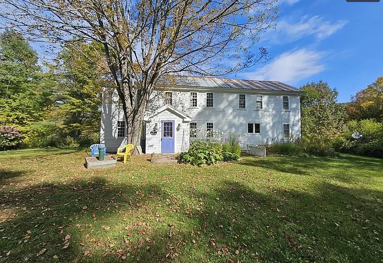 Pretty setting! Pretty floors! Has a guest apartment! Five acres in Vermont. $549,000