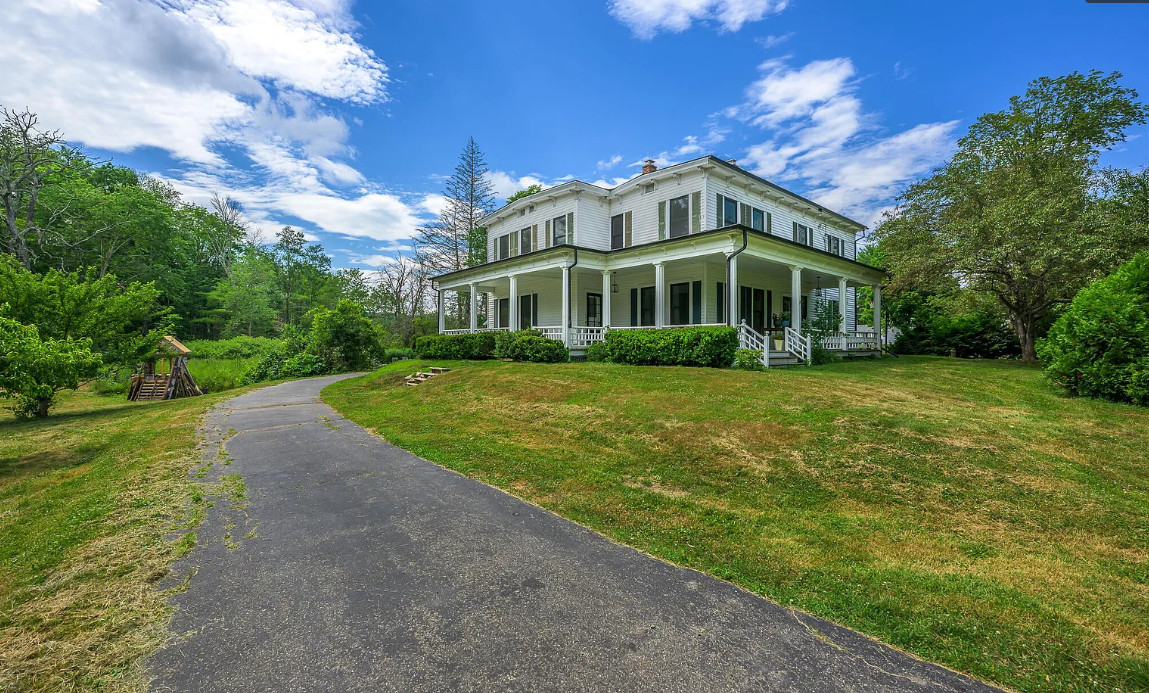 Love the vintage bathroom! Corkscrew Rail Trail is across the street. Over three acres in NY. $655,000