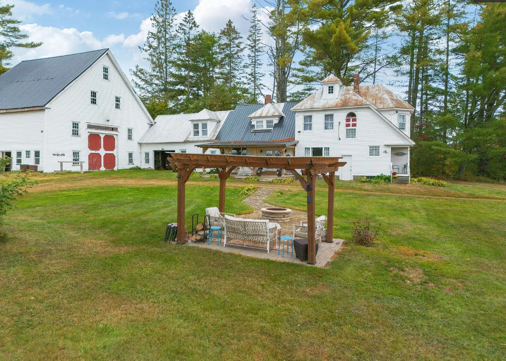 Nice interior! On 12 acres in Maine. $325,000
