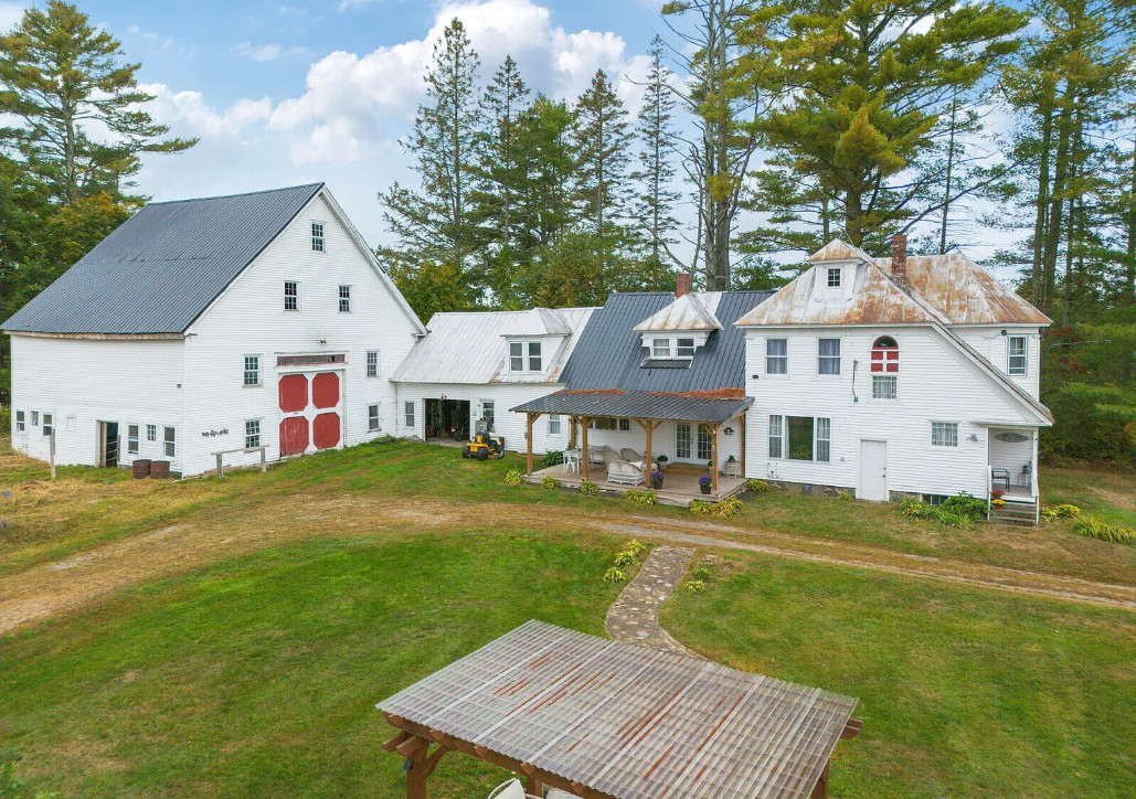 Nice interior! On 12 acres in Maine. $325,000