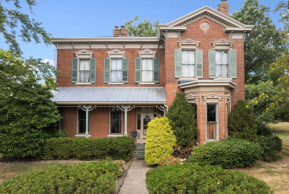 Love the chimneys and the woodwork! C. 1877 in Ohio. $274,900