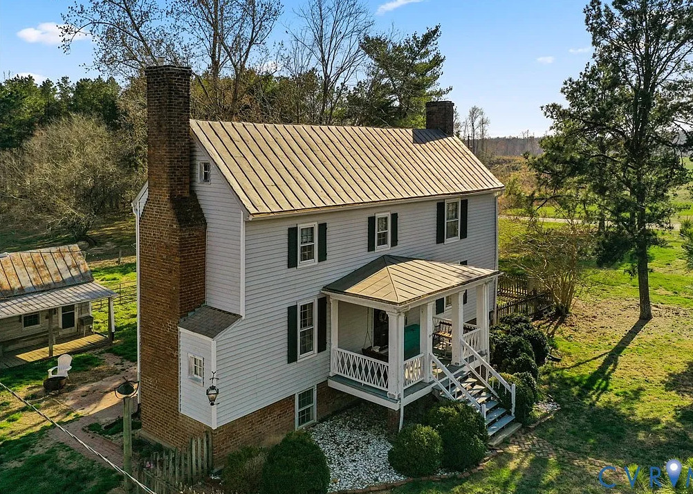 Circa 1783! Historic Bagby House. Has a guest cottage. On 11 acres in Virginia. $485,000