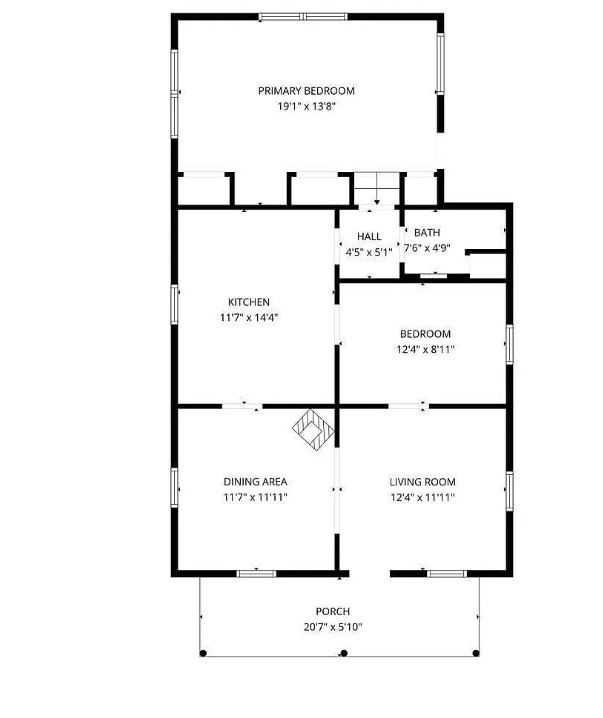 On 13 acres in Arkansas! Nice interior! C. 1908. $164,900