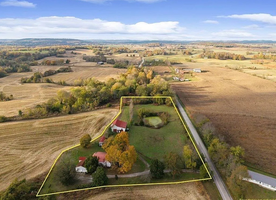 Pretty setting! Love the long driveway! Almost four acres in Kentucky. $345,970