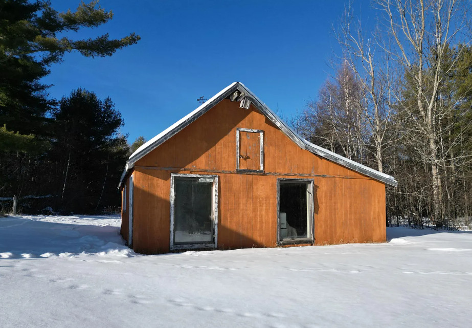 On 44 acres in Maine! Love the greenhouse! C. 1939. $239,000