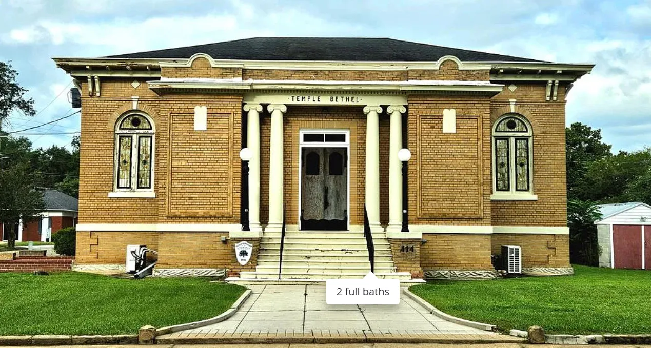 Beautiful! Former temple in Georgia. Circa 1916. $375,000