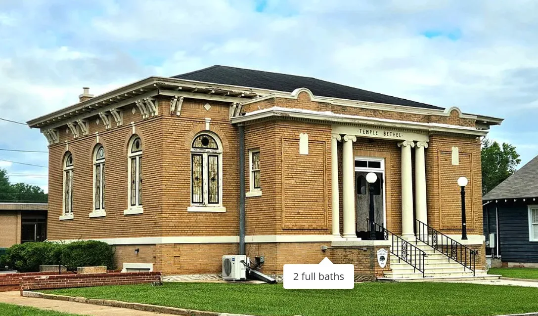 Beautiful! Former temple in Georgia. Circa 1916. $375,000