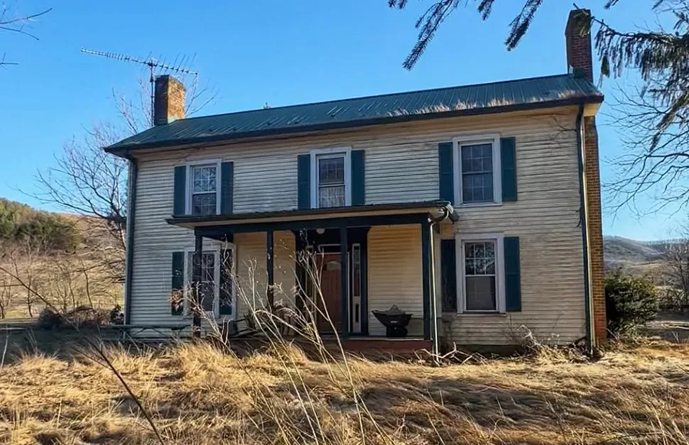 Pretty setting and view! C. 1881. Over two acres in Virginia. $180,000