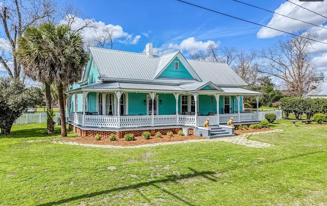 Porch goals! Pretty setting! One acre in Georgia. $299,900