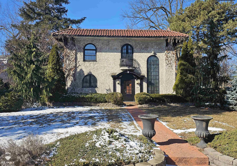 Foyer floor is interesting! Circa 1930 in Michigan. $249,900