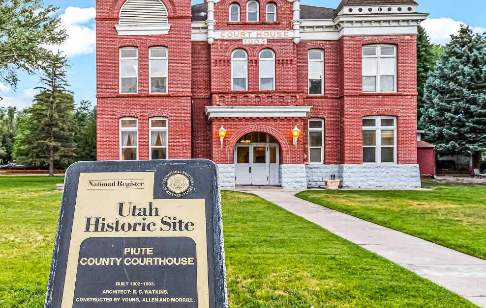 Historic Junction Courthouse. Circa 1903. On 1.5 acres in Utah. $1,150,000
