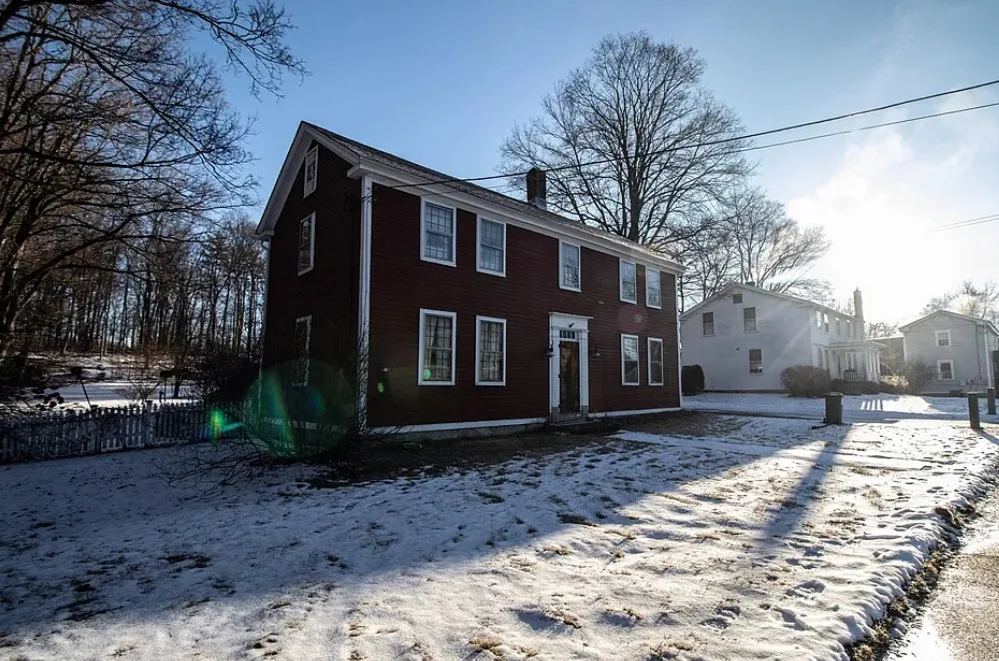 Look at those wide plank floors! Park Holland House, C. 1810 in Massachusetts. $299,900