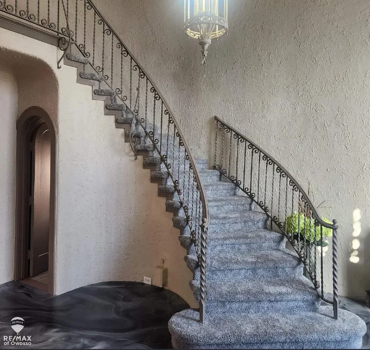 Foyer floor is interesting! Circa 1930 in Michigan. $249,900