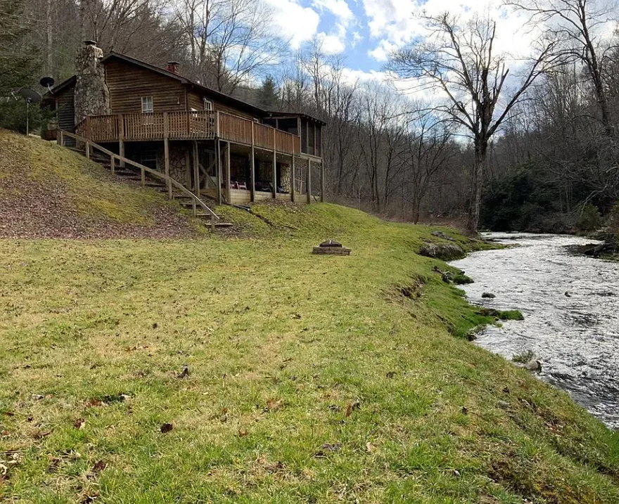 Pretty setting! Love the creek! Circa 1943 in North Carolina. $320,000