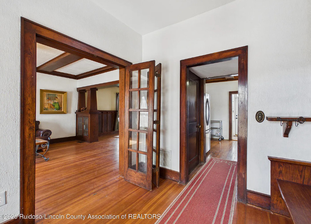 Pretty woodwork! Has a wine cellar and a humidor! C. 1910 in New Mexico