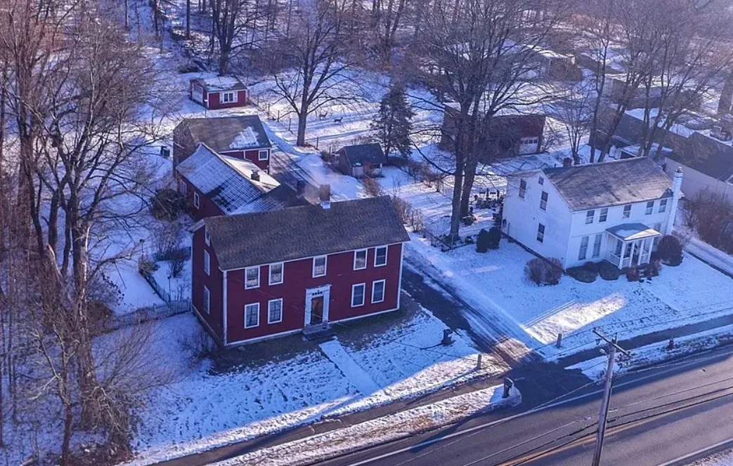 Look at those wide plank floors! Park Holland House, C. 1810 in Massachusetts. $299,900