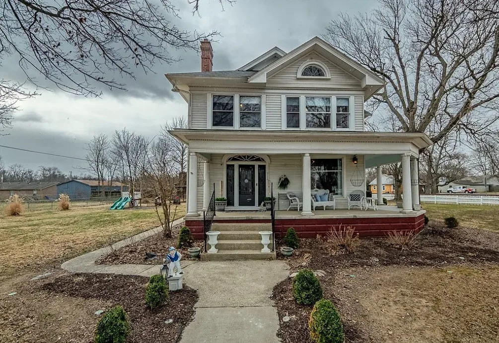 Beautiful staircase! Circa 1900 in Indiana. $349,900