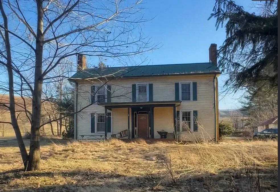 Pretty setting and view! C. 1881. Over two acres in Virginia. $180,000