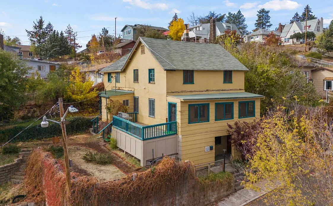 Pretty view from this charming circa 1924 house in Oregon!