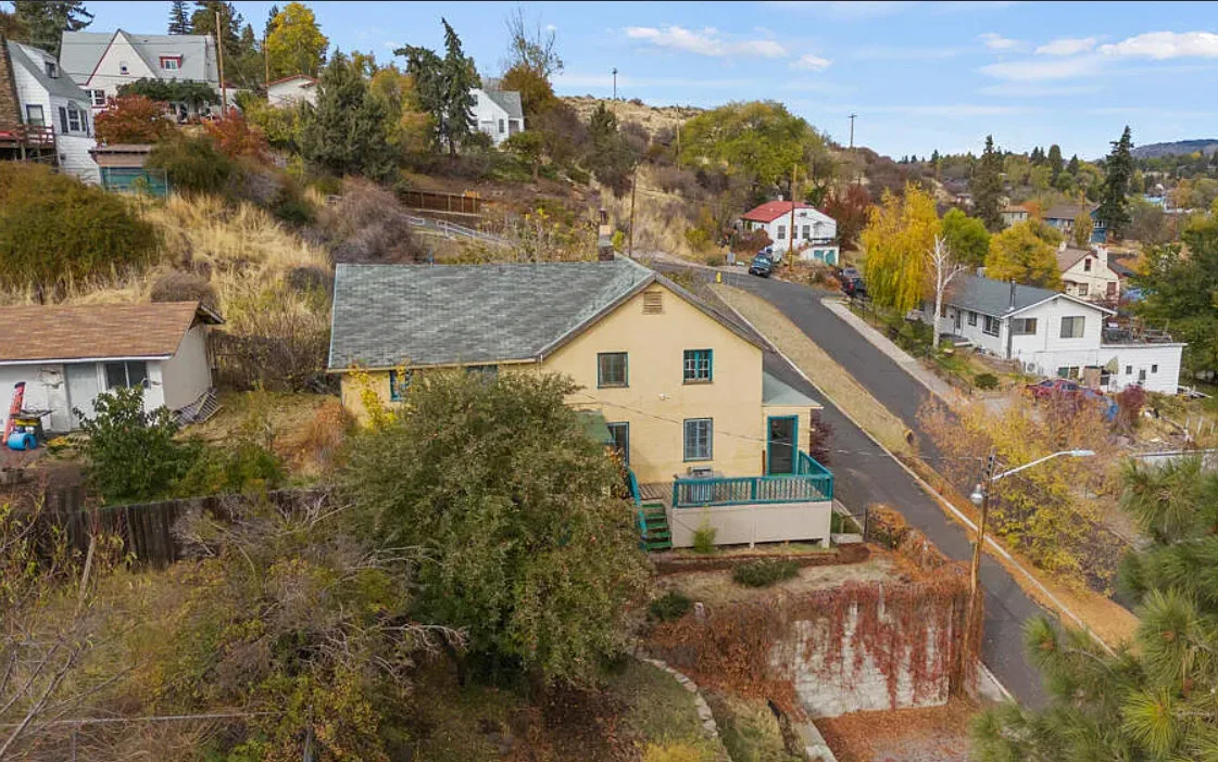 Pretty view from this charming circa 1924 house in Oregon!