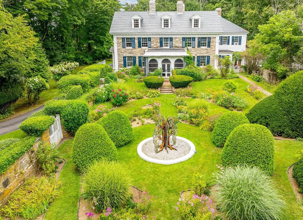 The gardens are stunning! C. 1850. On 41 acres in Connecticut.
