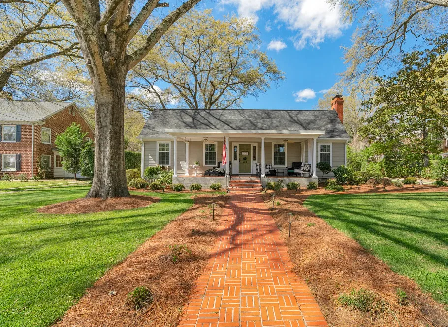 Love the little outbuilding!! Nice curb appeal! Pretty interior! C. 1930 in North Carolina. $349,000